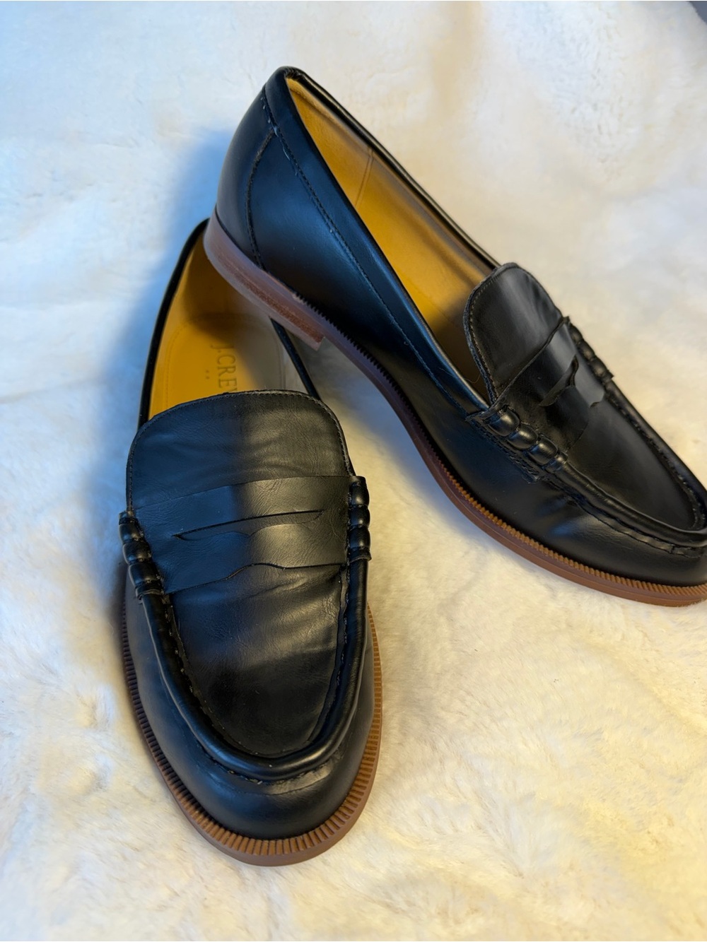 J.Crew Women’s Classic Black Penny Loafers Size 7